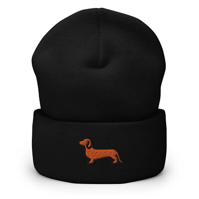 Dachshund Embroidered Beanie Hat Winter Warm Dog Lovers Gift Acrylic s-l400.jpg main image 3