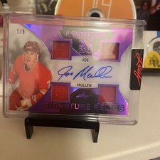 2023 Leaf Ultimate Hockey Joe Mullen Quad Patch Auto 1/9