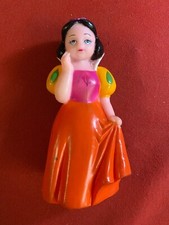 BIANCANEVE PUPAZZO DI GOMMA Disney Altezza 19 cm Anni '70 NO Ledra Plastic