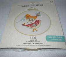 Needle Creations - Punch Needle Kit - Birds - New/Sealed