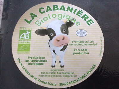 Montagne Neuve La Cabaniere Union Dairy Venice Green Cheese Label