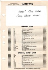 Vintage NOS Small Springs for Hamilton Watches SELECT ONE