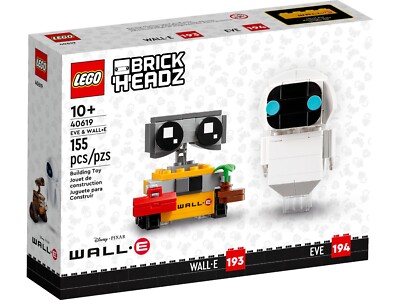 LEGO 40619 Brickheadz EVE & WALL-E Brand New Sealed  FAST SHIPPING 