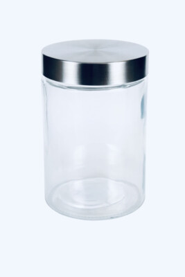 Glass Jar W/ Stainless Steel Lid 33.8-fl.oz.