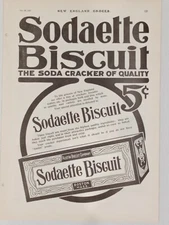 Austin Biscuit Company Sodaette 1908 New England Grocer Print Ad Boston Crackers