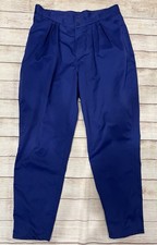 Gitano 1980  s Vintage Bright Blue High Waisted Pants Size 18