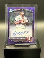 Kyle Debarge 2025 Bowman Mega Box Purple Mojo Refractor Autograph #’d /199