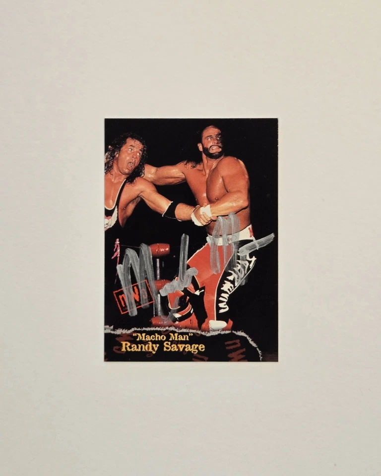1998 Macho Man Randy Savage Topps WCW/nWo Auto Card #04  Rare Vintage  - Image 4 of 4