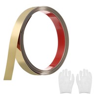"Verspiegelte, Goldene Wandleiste Zum Abziehen Und Aufkleben, 0,78\"X 9,8 Ft"