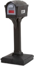 Home 42002R-04 Dig-Free Easy Up Classic Post-Mount Mailboxes Black