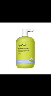 DevaCurl Low-Poo Delight Cleanser 32 oz Mild Lather Lightweight Shampoo
