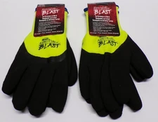 Lot of 2 Pair Boss  Arctik Blast Gloves 7845X Fluorescent Green X-Large