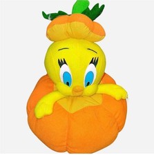 Vintage 1997 w/ Tags Tweety Bird Halloween Pumpkin Plush Looney Tunes g 