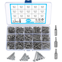 Edelstahl Schrauben Set 400 StüCk Selbstschneidend M3 M3,5 M