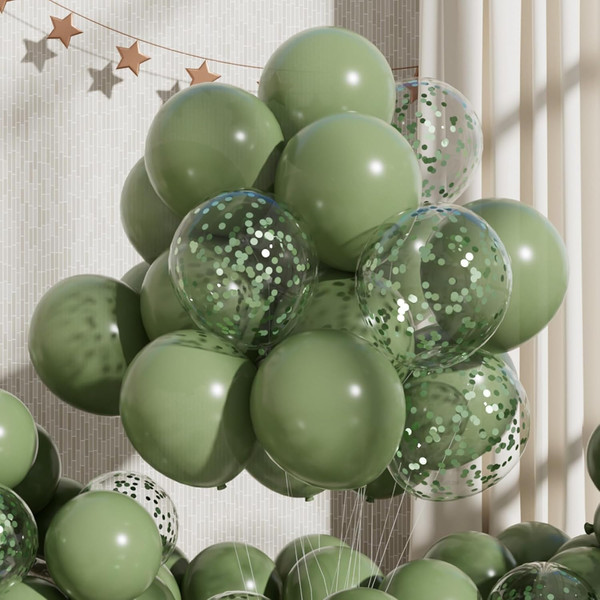 SalbeigrüN Luftballons 55 StüCk 12 Zoll Ballons-image