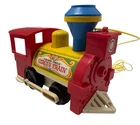 VTG 1973 Fisher Price #991 Little People Circus Kids Train Engine Whistle