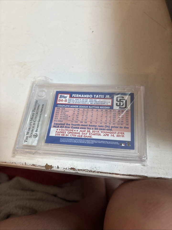 Fernando Tatis Topps Rookie Auto Beckett Authenticity 2019 Foto 2 de 2