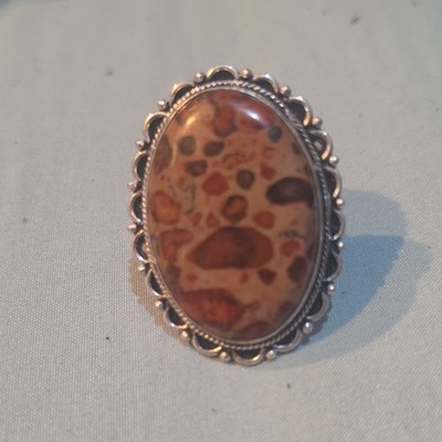 Beauty Asteroid Jasper Gemstone 925 Sterling Silver Handmade Ring All Size A-12