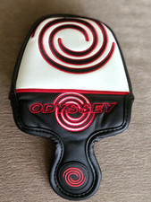 ODYSSEY Tempest II Mallet Putter Golf Club Head Cover Black Red White Magnetic