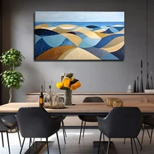 Abstract Desert Canvas Art Print Unframed Canvas Painting for Living