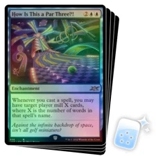 FOIL HOW IS THIS A PAR THREE?! (GALAXY FOIL) X4 Unfinity Magic MTG MINT CARD