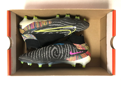 Nike Phantom GX Elite DF Fusion FG P Black Volt Blue Glow FD9846