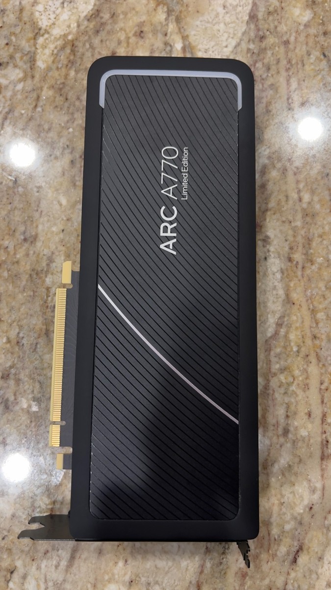 intel arc a770 limited edition 16gb gddr6 graphics card Intel Arc A770 Limited Edition 16GB GDDR6 Graphics Card