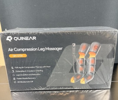 Quinear QN-073A Air Compression 3 Modes Full Leg Massager With Heat NEW SEALED