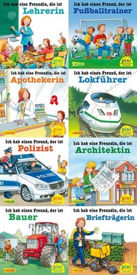 Pixi-8er-Set 281: Tolle Berufe bei Pixi (8x1 Exemplar) | diverse | Box | 24 S.