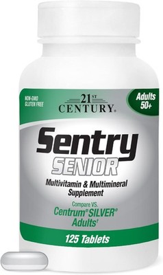 21st Century Sentry Senior Tablets, 125-Count 22390