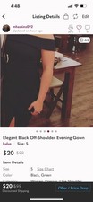 Elegant Off The Shoulder Womens Gown