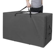 Folding Mattress Storage Bag - Heavy Duty Carry Case for Tri-Fold Guest Bed (...
