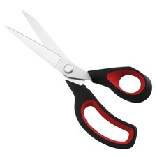 Fabric Scissors, All-Purpose Heavy Duty Utility Shears for Sewing Black/Red