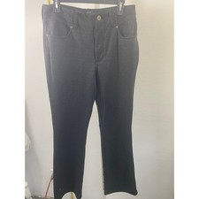Simply Vera Vera Wang Womens Black Textured Knit Bootcut Pants Size Large L