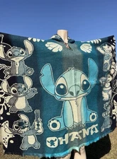 Style Alpaca Cape, Lilo & Stitch Angel, Handmade By Indigenous Hand, Soft & Warm