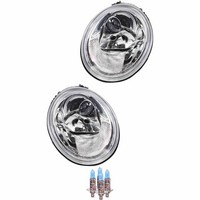 Halogen Scheinwerfer Set Rechts & Links H1/H1 FüR Vw New Beetle Inklusive Lampen