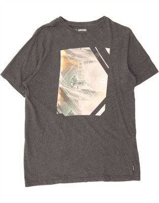 BILLABONG Herren Tailored Fit Grafik T-Shirt Oberteil XL Grau Baumwolle TF11