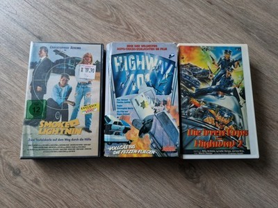 3x Car Action VHS Smoke n Lightning - Highway 101 - Die Irren Cops vom Highway 2
