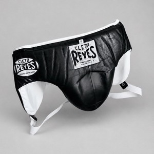 Vintage Cleto Reyes Professional No-Foul Groin Protector Medium Black White 
