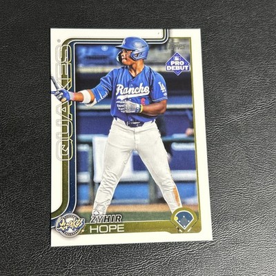 2025 Topps Pro Debut Zyhir Hope Dodgers 