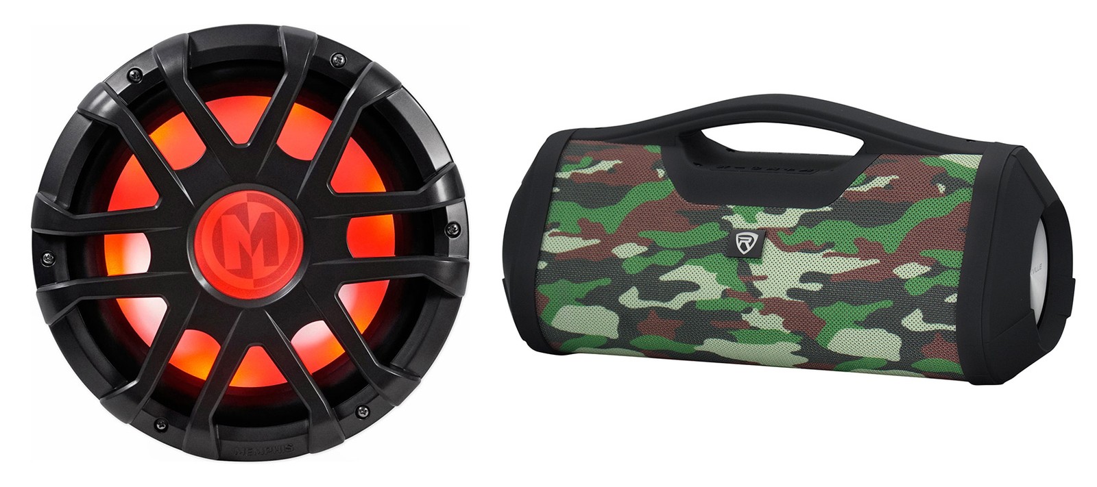 Memphis Audio MXA1244 12 Светодиодный морской сабвуфер мощностью 500 Вт для RZRATVUTV Бумбокс 2669000₽