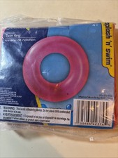Pink Inflatable Pool/Beach Swim Ring Float 30 Inch Age 4 NEW