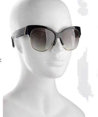 PRADA Oversized Gradient Sunglasses Black Acetate Frames  display picture 3