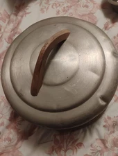 Vintage Aluminum Cake Saver Carrier/ Wood Handle$80 Free Shipping