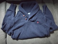 Polo By Ralph Lauren Navy High Neck Pullover Sweater Childs Size 10-12