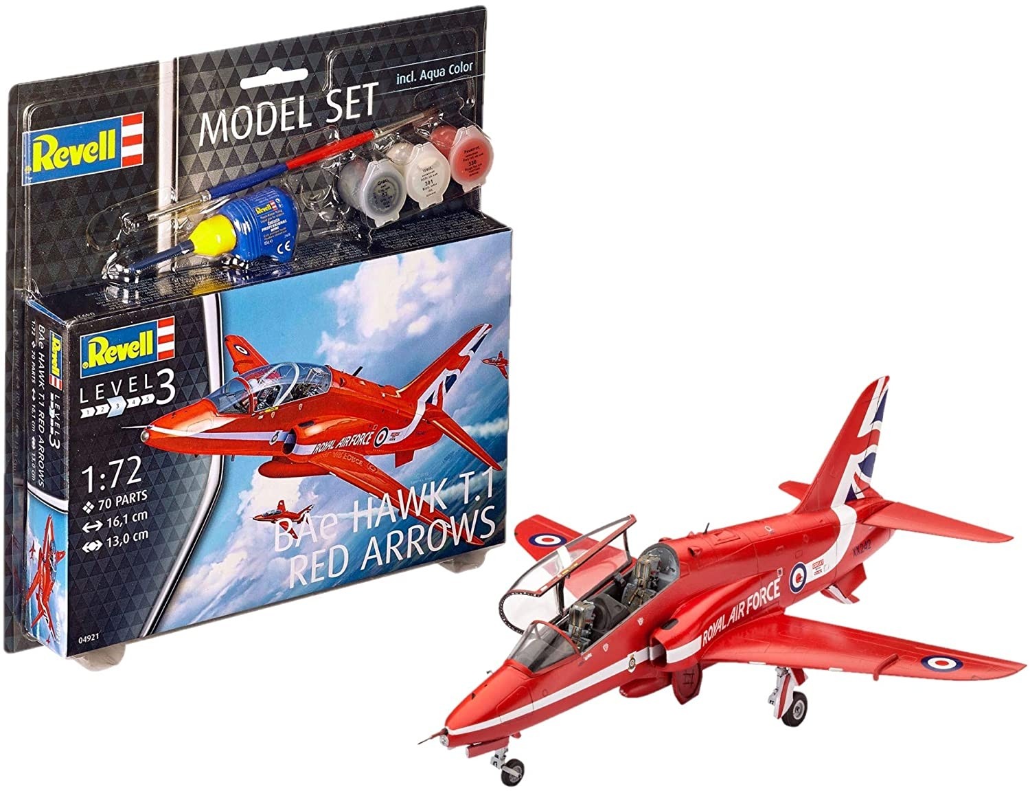 Maquette avion de chasse BAe Hawk T.1 Flèches rouges Revell model set 1/72
