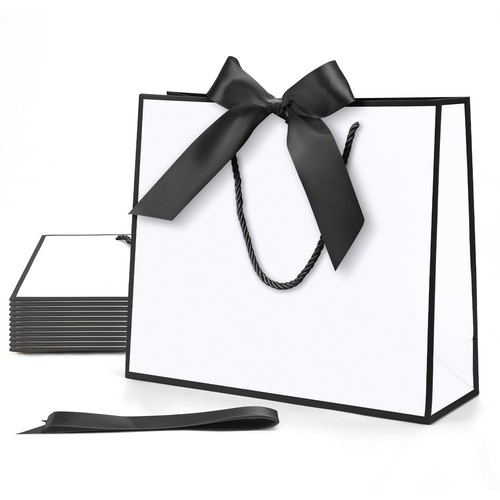 SPERPAND 16Pcs Thank You Bags With Handles- Reusable Gift Bags Medium Size For...