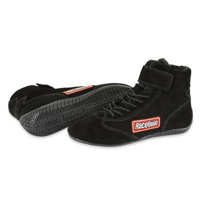 RaceQuipRQP 30300080RQP 303 Driving Shoes - Mid-Top - SFI 3.3/5 - Black - Size 8