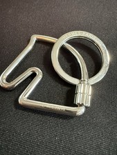 Authentic HERMES Silver Horse Cheval Key Ring H077216FJ00 NIB