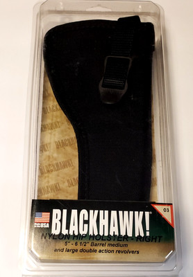 BLACKHAWK! Hip Holster Size 3 5-6.5'' Medium/Large Revolvers Right Hand Nylon NEW